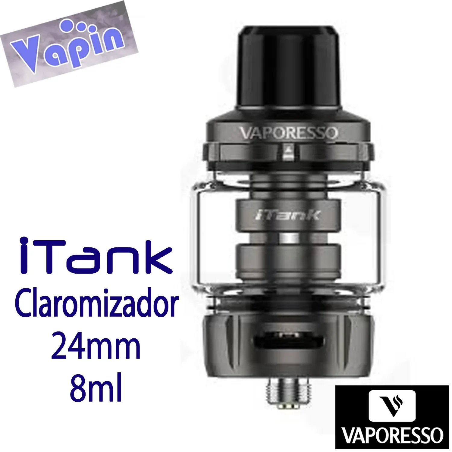 Itank Claromizador 24mm 8ml (Silver) de Vaporesso - Image 2