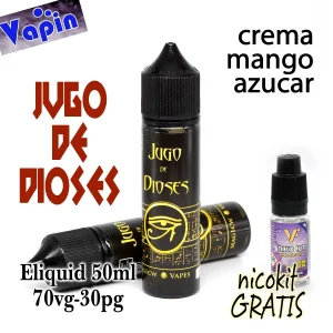 Jugo de Dioses 50ml (Mermelada Mango y azucar) Eliquid Mag1cw Vapes +nicokit