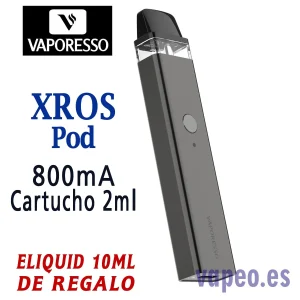 Kit Pod XROS 800MA gris de VAPORESSO