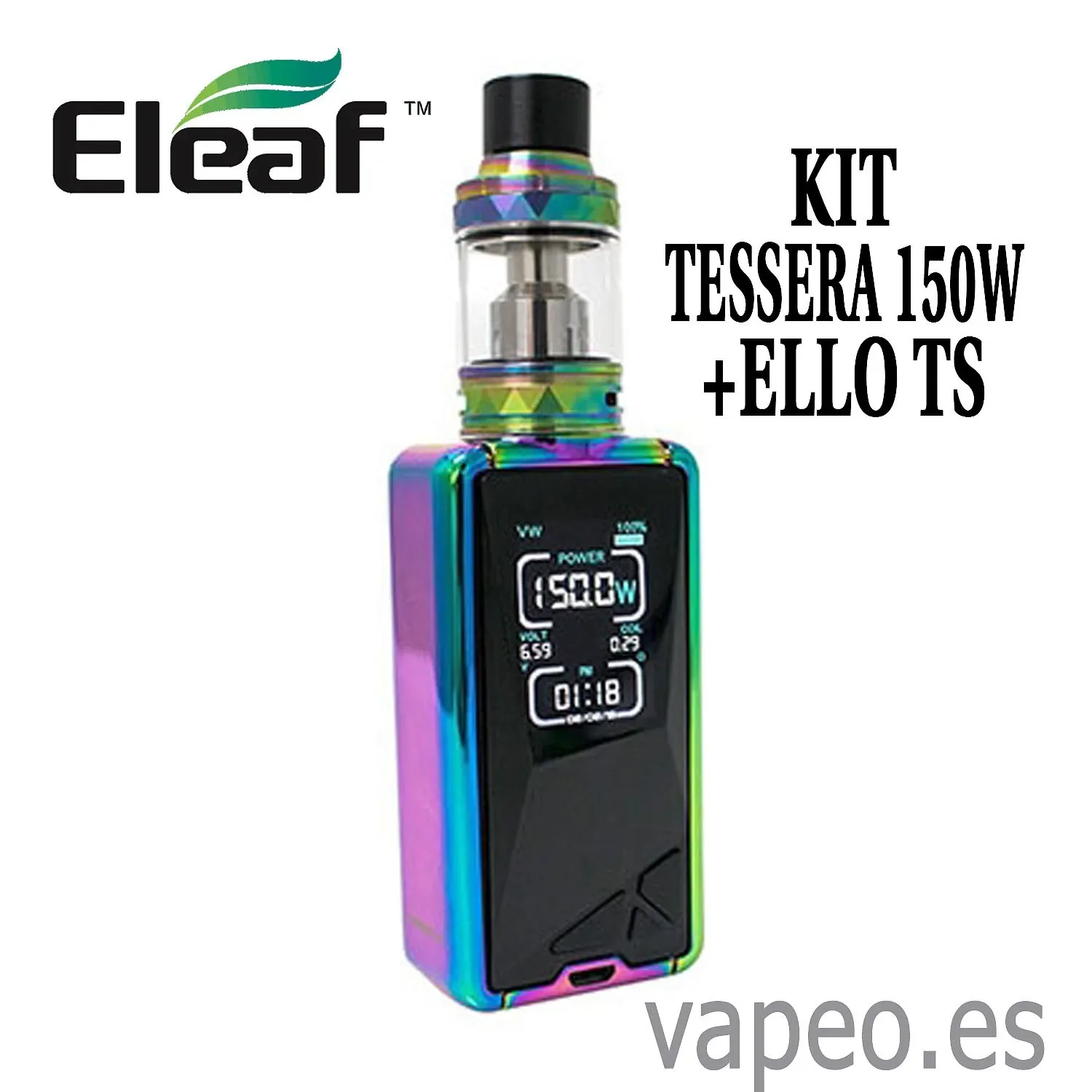 KIT TESSERA 150W + ELLO TS 2ML ELEAF