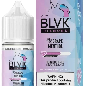 Líquido BLVK Salt Nic Diamond Grape Menthol 30ml