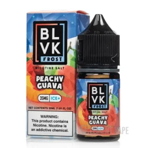Líquido BLVK Salt Nic Frost Peachy Guava Ice 30ml