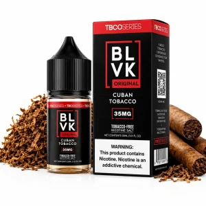 Líquido BLVK Salt Nic Original Cuban Tabaco 30ml