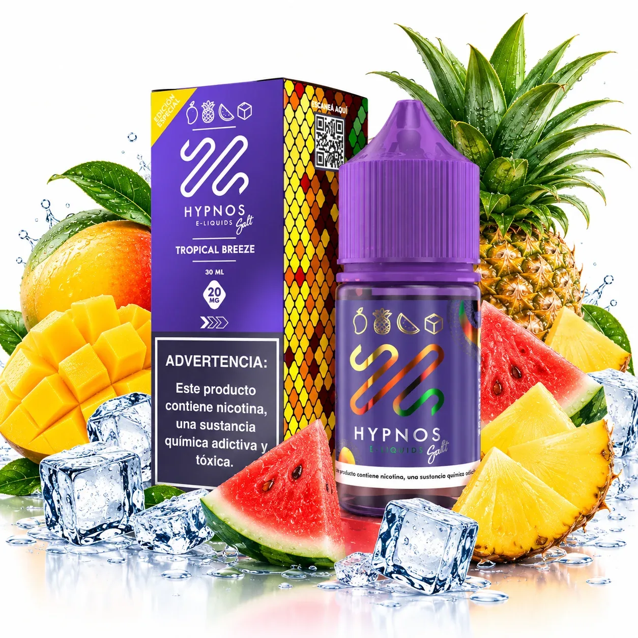 Líquido Hypnos Salt Nic Tropical Breeze 30ml