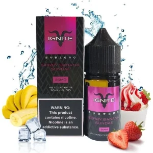 Liquido Ignite Salt Nic Berry Banana Sundae