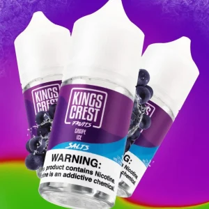 Líquido King's Crest Fruits Grape Ice Salt Nic 30 ml