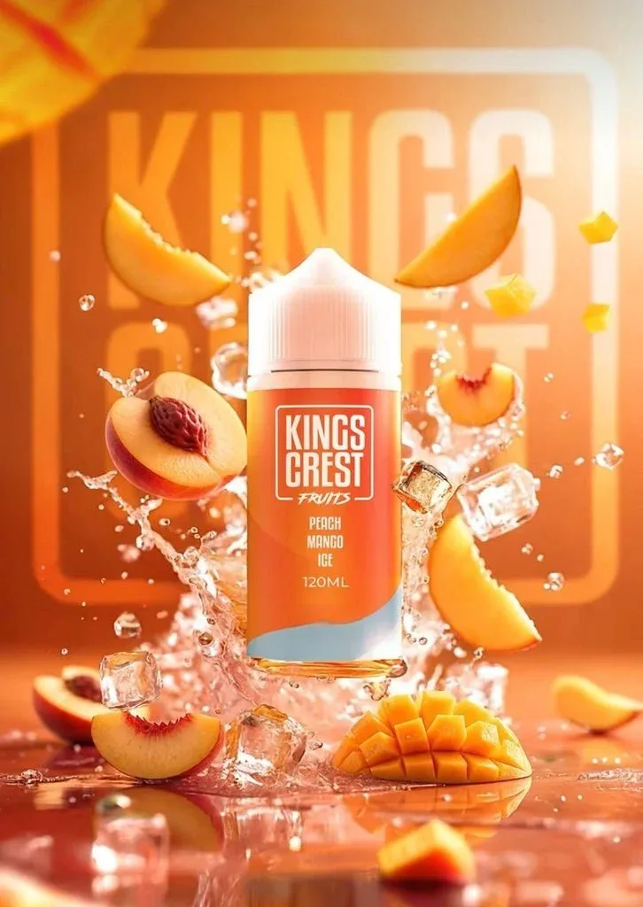 Líquido King's Crest Fruits Peach Mango Ice 120ml