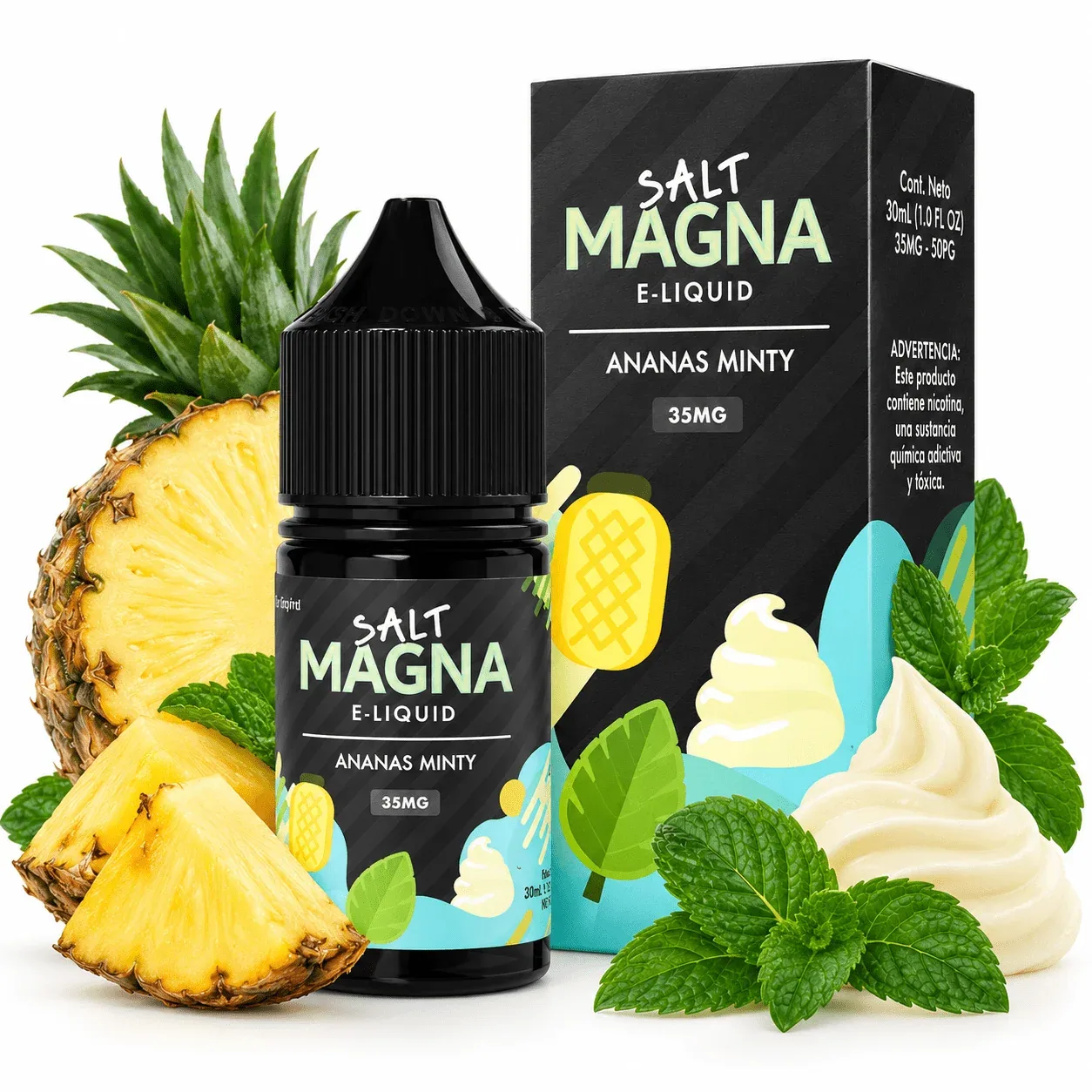 Líquido Magna Salt Nic Anana Minty 30ml