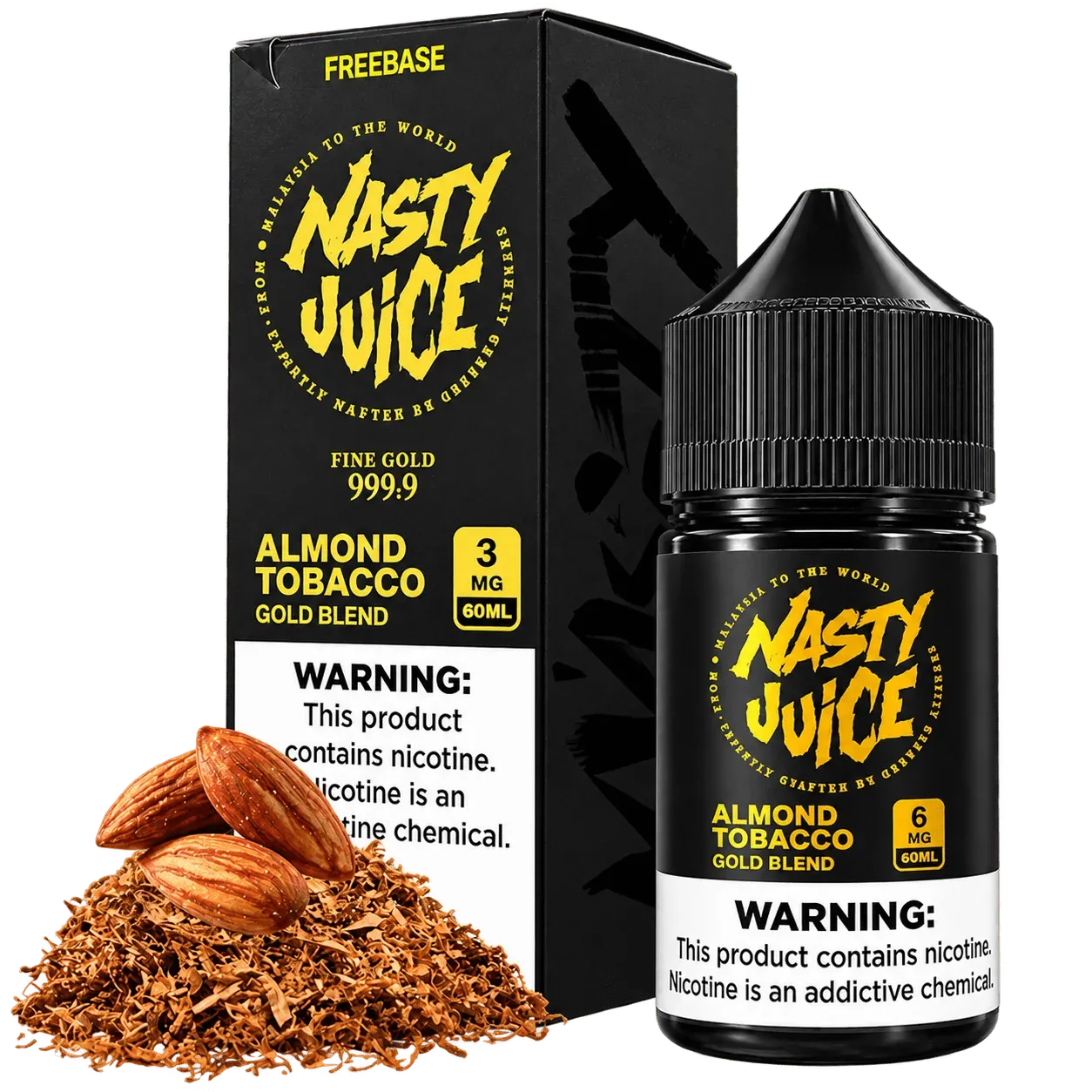 Líquido Nasty Juice Gold Blend Almond Tobacco 60ml