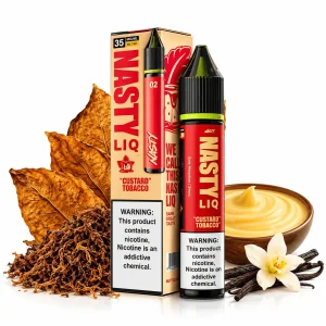 Liquido Nasty Salt Nic New Custard Tobacco 30ml