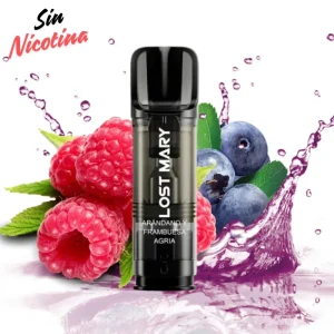 Lost Mary Tappo Air Cápsula Blueberry Sour Raspberry Sin Nicotina (Pack 2)