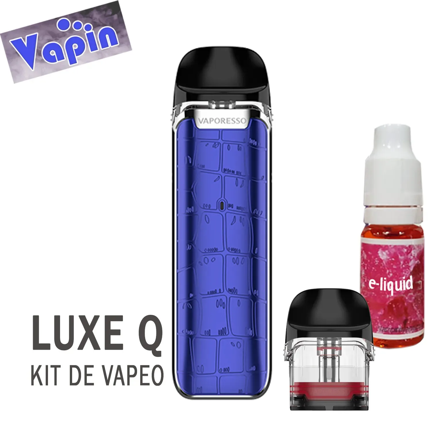 Luxe Q Pod kit de Vapeo (color azul) de Vaporesso