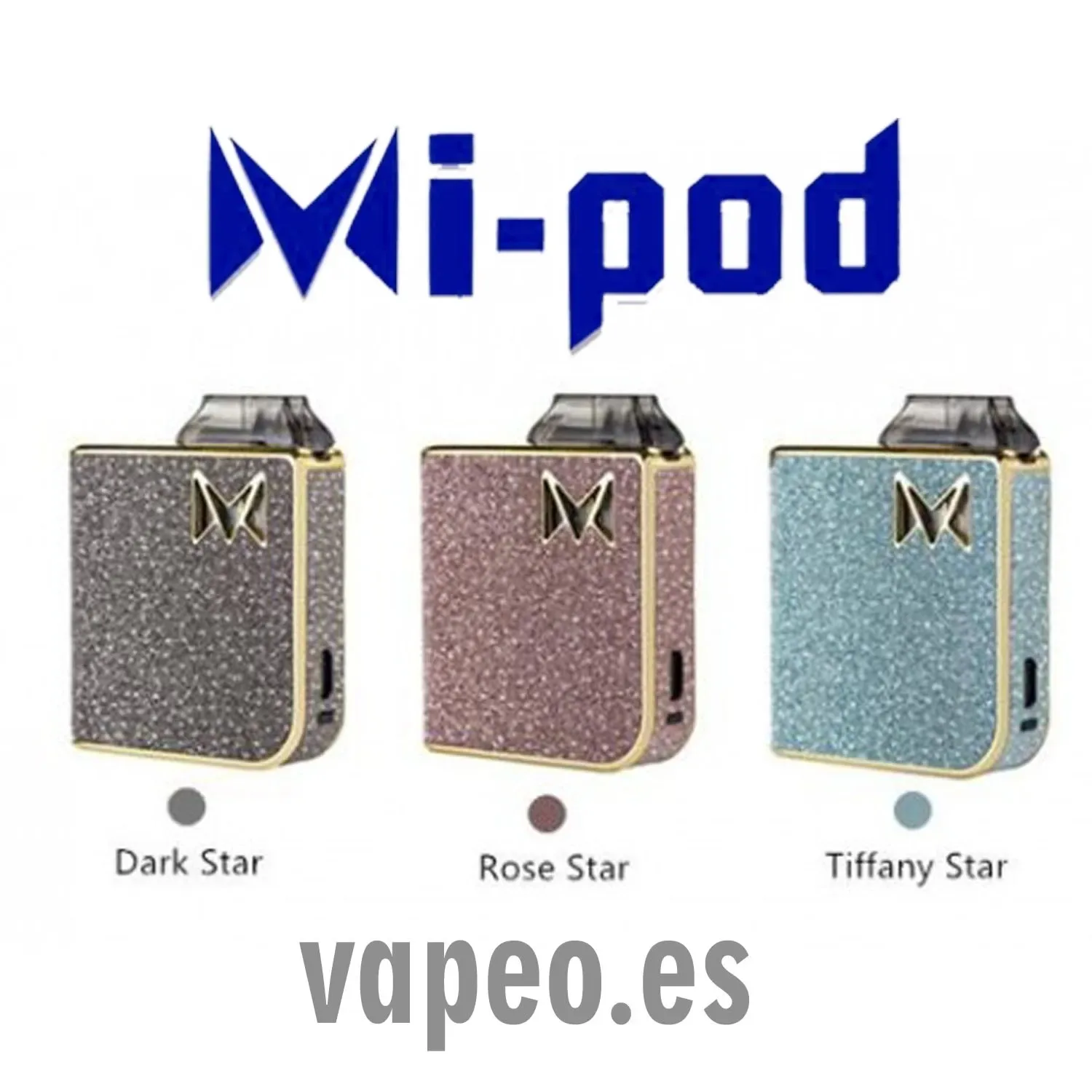 Mi-Pod Kit de Vapeo. Color Dorado de Smoking Vapor - Image 2