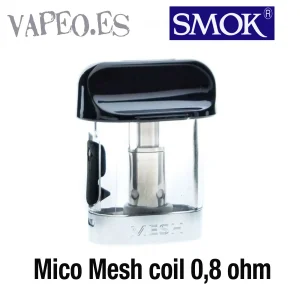 Mico Cartucho POD MESH Resistencia 0,8 ohm 1,7ml Smok