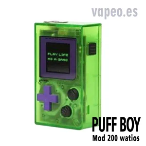 Mod BOX PUFF BOY color verde 200W WIZ VAPOR