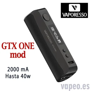 Mod GTX ONE negro de VAPORESSO
