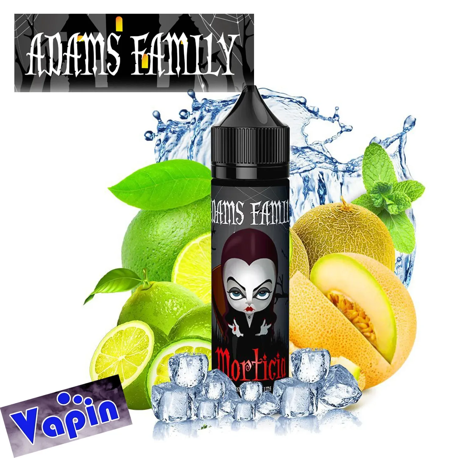 Morticia 50ml (Granizado de Melón y lima) ADAMS FAMILY eliquid + NICOKIT
