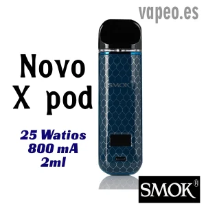 Novo X Pod 800mA Kit de vapeo (color BLUE COBRA) de SMOK