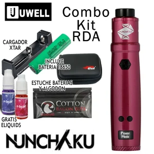 Nunchaku Rda COMBO PACK Kit de Vapeo (Rojo) de UWELL