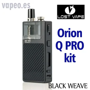 Orion Q Pro 950 mAh KIT- Lost Vape BLACK Weave
