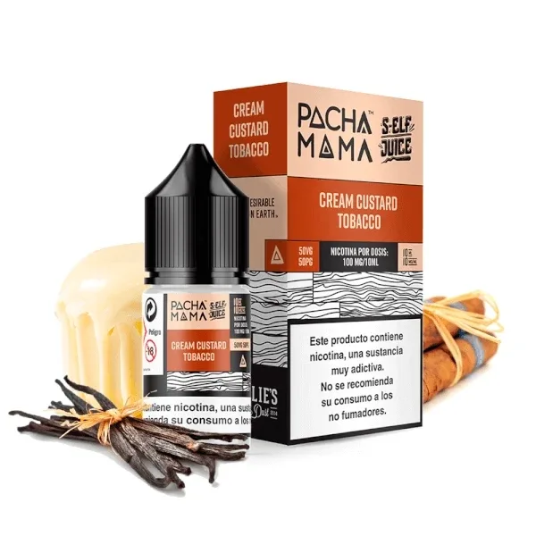 Pachamama Self Juice Salts Creamy Custard Tabacco 10ml