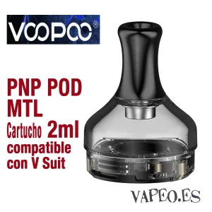 Pnp MTL Pod. Cartucho 2ml (sin resistencia) de VOOPOO (UNIDAD)
