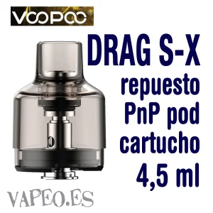 Pnp Pod Cartucho Capacidad 4,5ml (Sin Coil) de VOOPO (UNIDAD)
