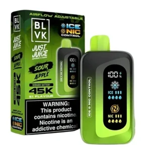 Pod descartable BLVK Just Juice 45000 puffs Green Apple