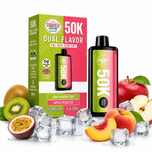 Pod descartable Dinner Lady Kiwi Passion Fruit / Apple Peach Ice 50K Dual Flavor