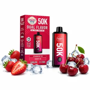 Pod descartable Dinner Lady Strawberry Kiwi / Cherry Ice 50K Dual Flavor