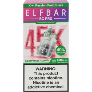 Pod descartable Elfbar BC PRO 45000 Puffs Kiwi Passion Fruit Guava