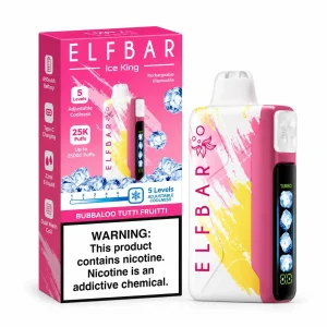 Pod descartable ElfBar Ice King 40000 Puffs Bubbaloo Tutti Fruiti