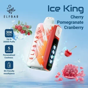 Pod descartable ElfBar Ice King 40000 Puffs Cherry Pomegranate Cranberry
