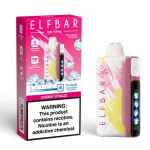 Pod descartable ElfBar Ice King 40000 Puffs Cherry Strazz