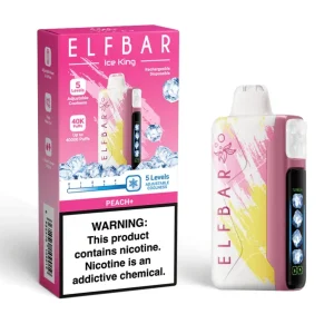 Pod descartable ElfBar Ice King 40000 Puffs Peach+