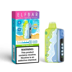 Pod descartable ElfBar Ice King 40000 Puffs Summer Edition Green Apple Slush