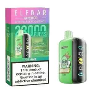 Pod descartable ElfBar Ice Mint GH23000 Puffs