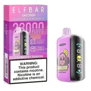 Pod descartable ElfBar Strawberry Banana GH23000 Puffs