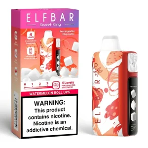 Pod descartable ElfBar Sweet King 40000 Puffs Watermelon Roll Up