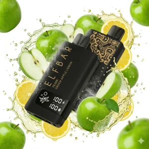 Pod descartable ElfBar TE30000 Puffs Black Gold Green Apple Lemon