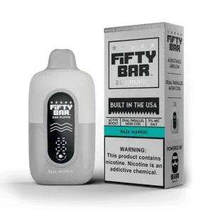 Pod descartable Fifty Bar Baja Mango 20000 puffs (origen USA)