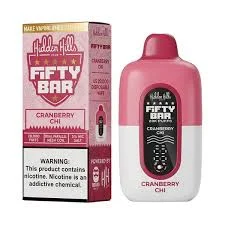 Pod descartable Fifty Bar Cranberry Chi 20000 puffs (origen USA)
