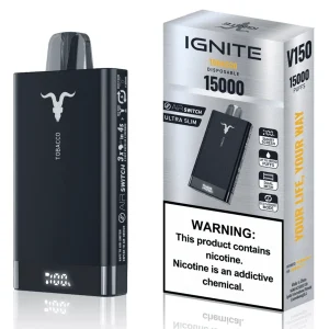 Pod descartable Ignite V150 Pro 15000 puffs Tabaco