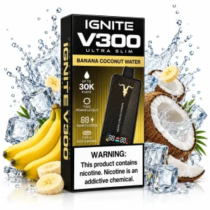 Pod descartable Ignite V300 Ultra Slim Banana Coconut Water 30K