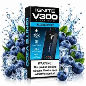 Pod descartable Ignite V300 Ultra Slim Blueberry Ice 30K