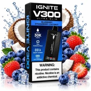 Pod descartable Ignite V300 Ultra Slim Blueberry Strawberry Coconut 30K