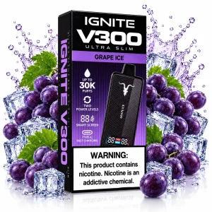 Pod descartable Ignite V300 Ultra Slim Grape Ice 30K