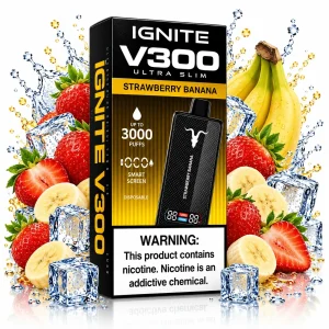 Pod descartable Ignite V300 Ultra Slim Strawberry Banana 30K