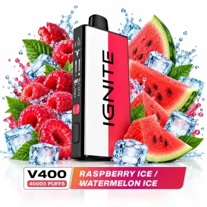 Pod descartable Ignite V400 40000 puffs Mix Raspberry Ice / Watermelon Ice