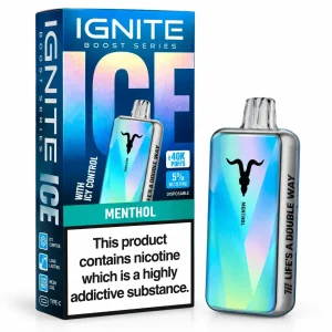 Pod descartable Ignite V400 Boost Series Ice Menthol 40000 puffs